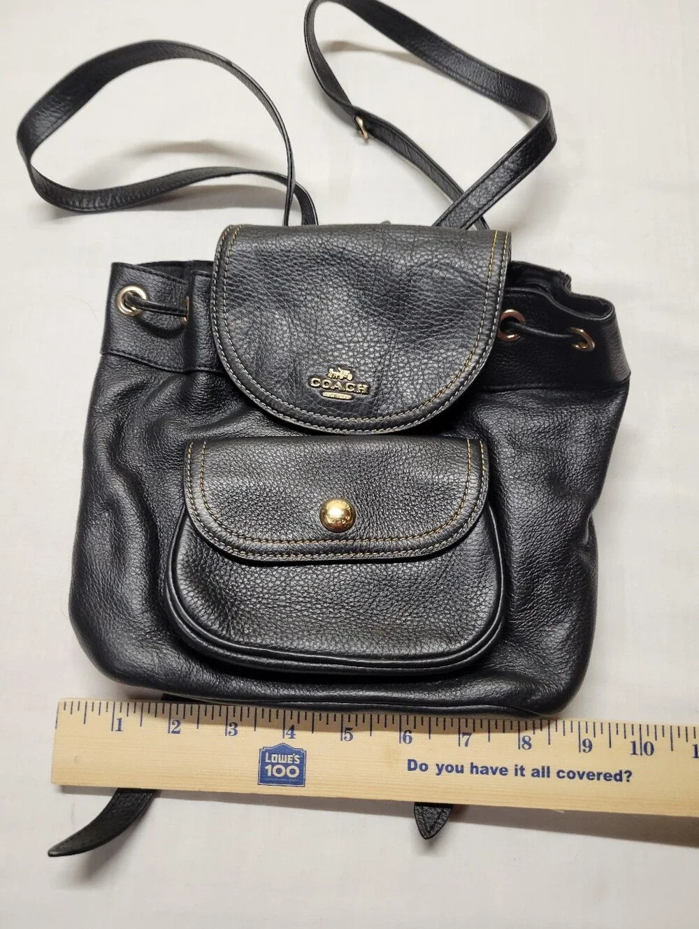 COACH Mini Billie Pebble Leather Backpack Ladies Genuine Leather Authentic